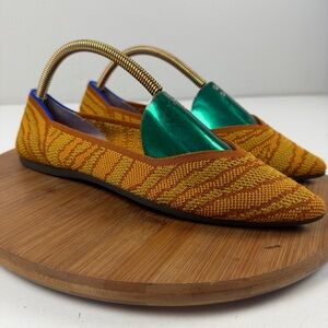 Rothy's The Point Flats in Golden Zebra Design